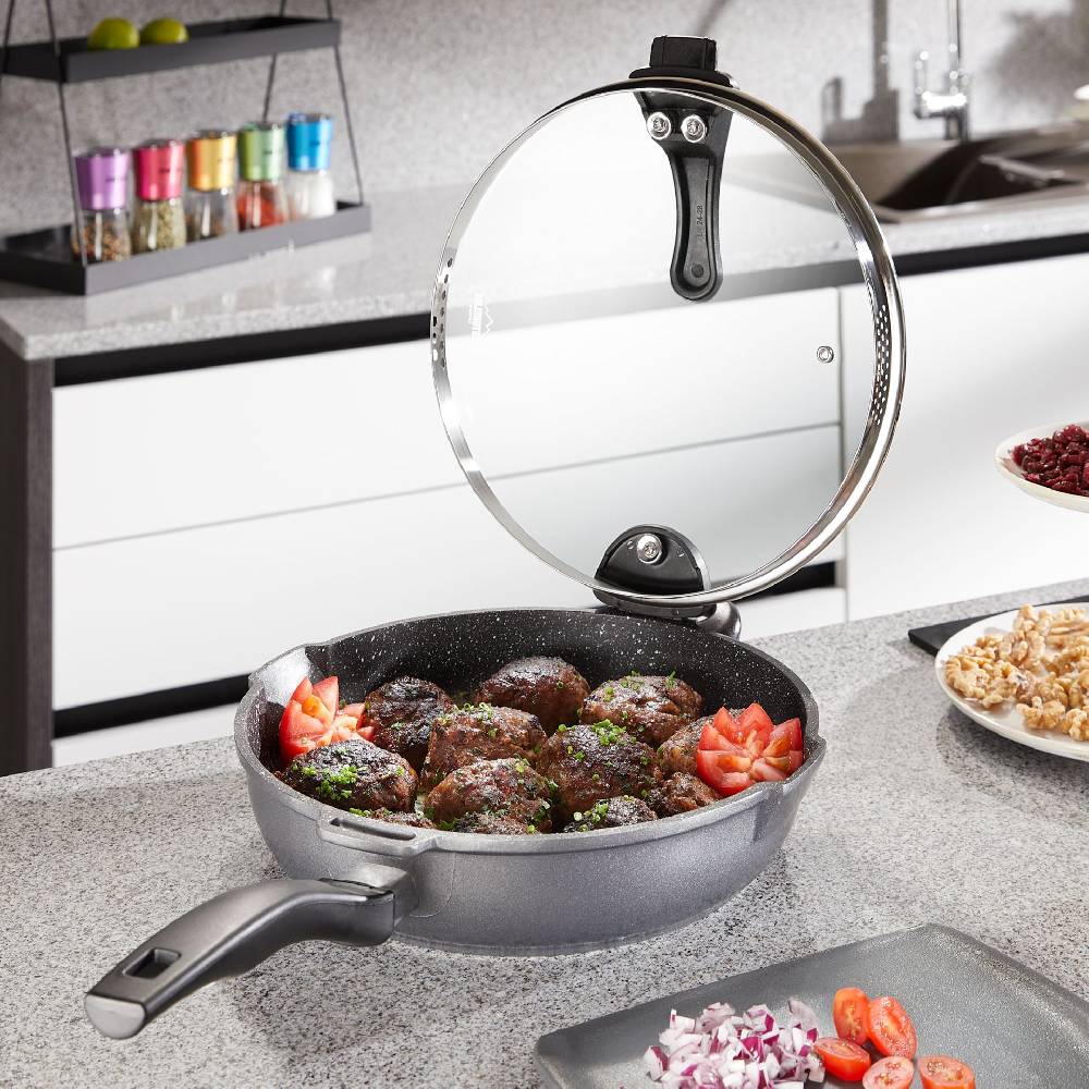 Stoneline Schmorpfanne 28 cm mit Deckel zollfrei