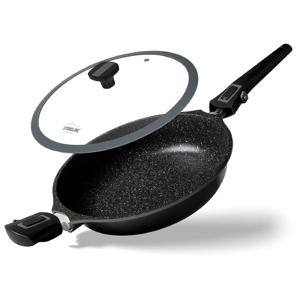 Stoneline Schmorpfanne 28 cm mit abnehmbarem Griff mit Deckel