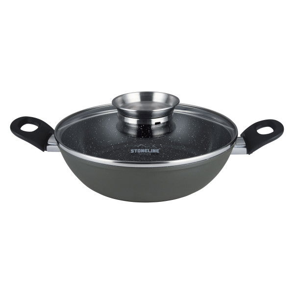 Stoneline Keramik Servierpfanne 28 cm mit Deckel
