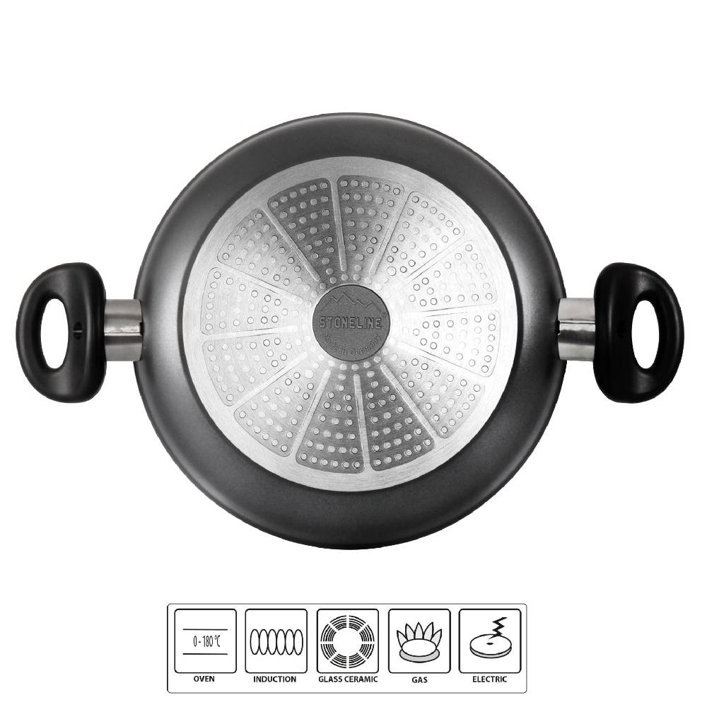 Stoneline Servierpfanne 24 cm Schwarz 2025