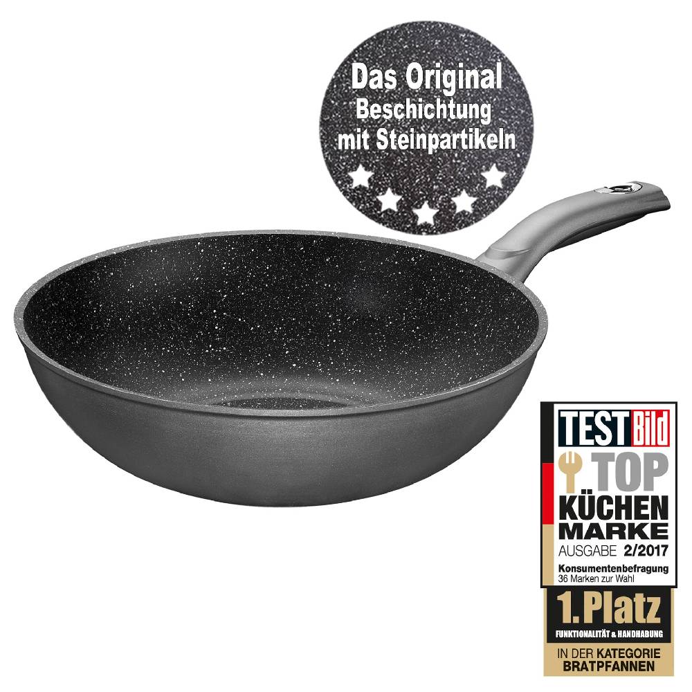Stoneline Wok 30 cm Grau