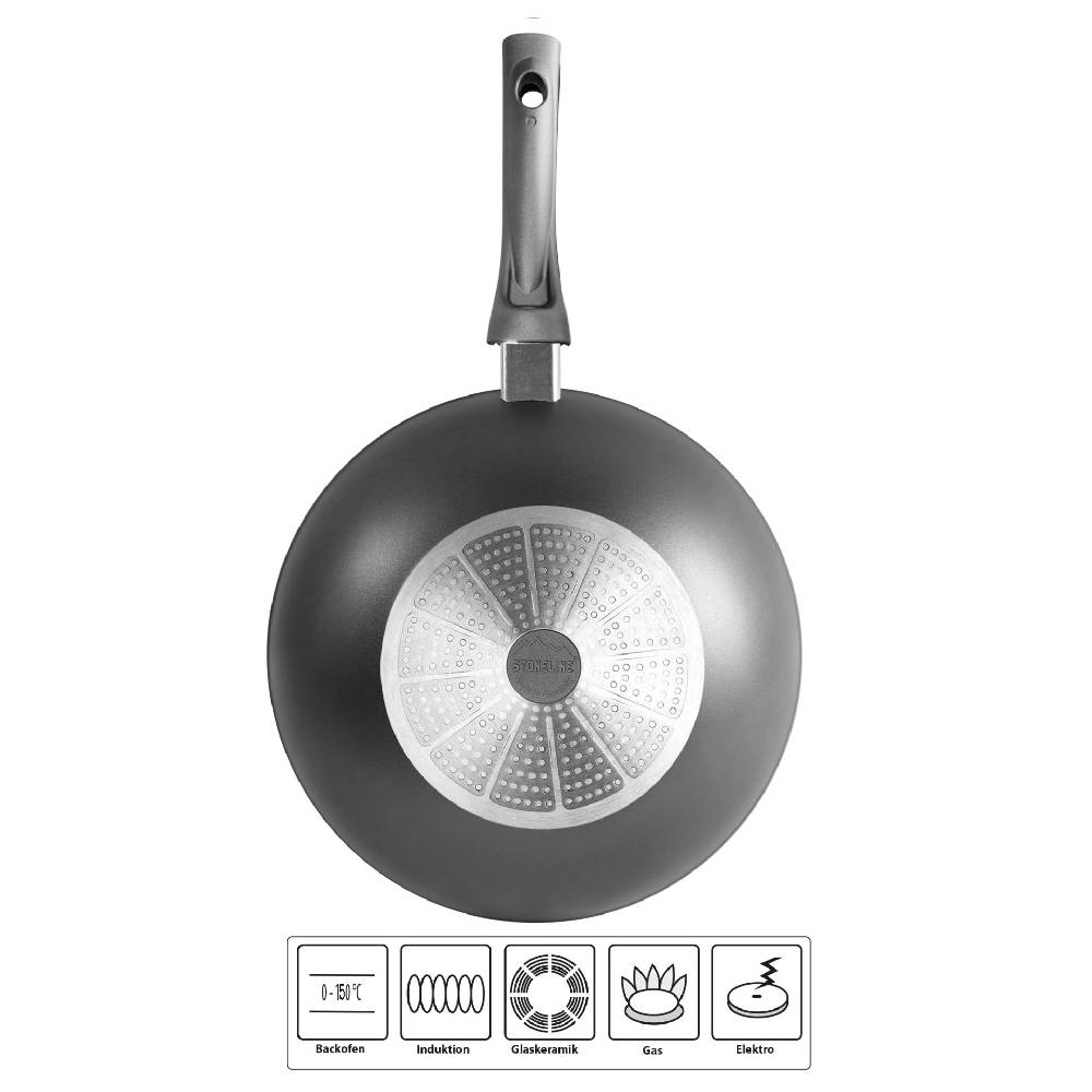 Stoneline Wok 30 cm Grau Angebote