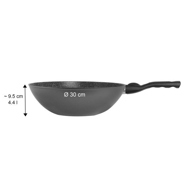 Stoneline Wokpfanne 30 cm mit abnehmbarem Griff ohne Deckel Hotsell