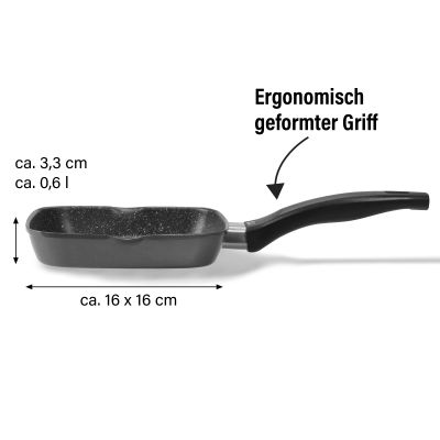 Stoneline Grillpfanne 16 cm ohne Deckel - Schwarz Meist gekauft