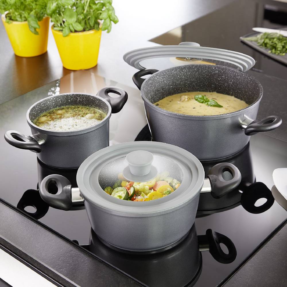 Stoneline Universal Glasdeckel 16/18/20 cm Grau Flash Sale