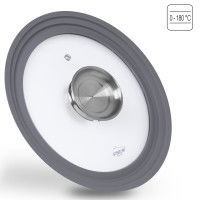 Stoneline Universal Glasdeckel 24/26/28 mit Aroma-Funktion Grau Online Shopping