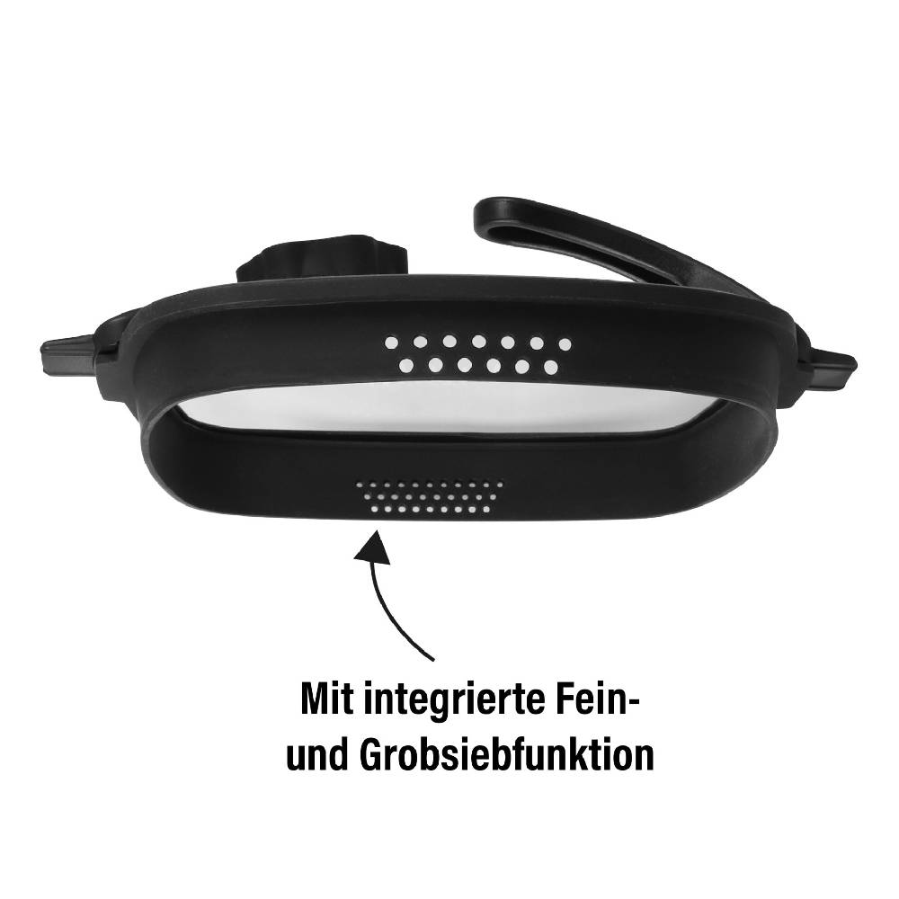 Stoneline Glasdeckel Eckig 28 cm mit SMELL WELL Funktion Schwarz Osterangebot