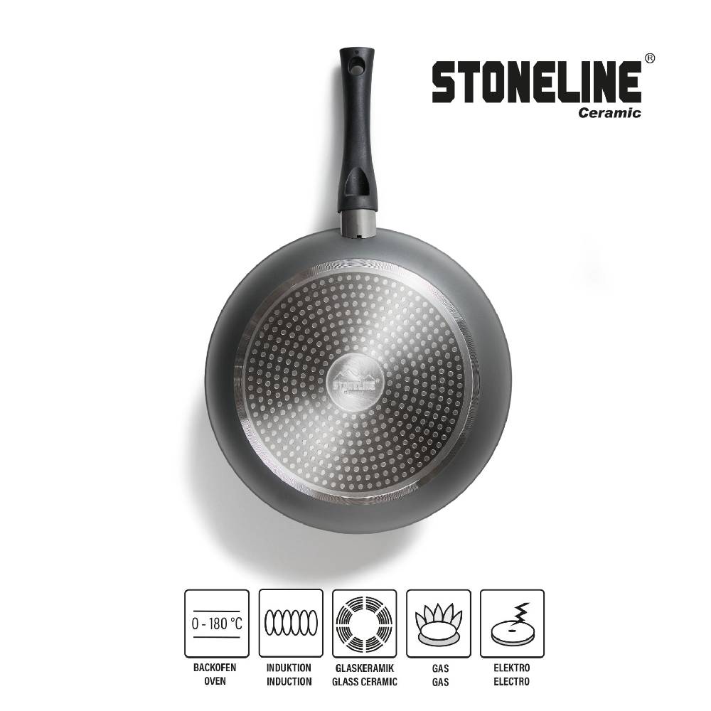 Stoneline Keramik Pfannen-Set 3-teilig 20/24/28 ohne Deckel Heißer Verkauf