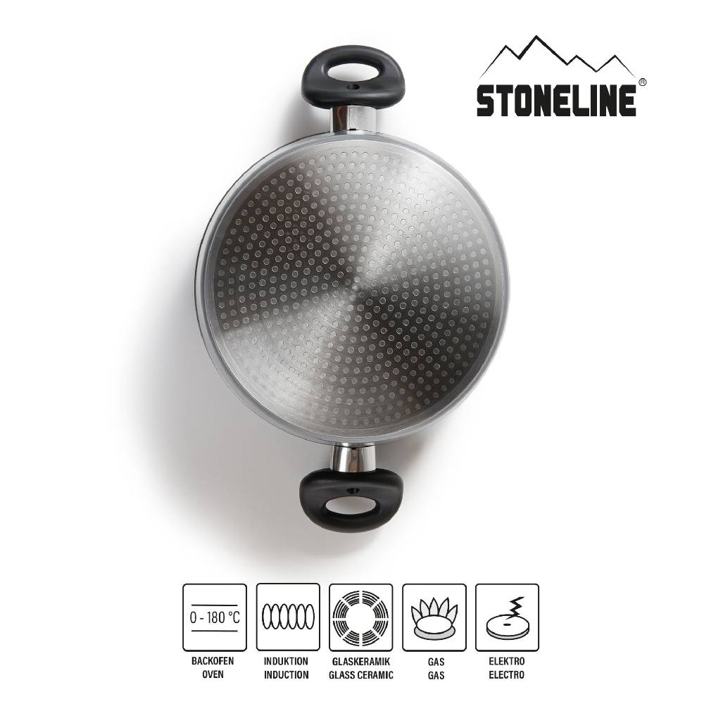 Stoneline Topf-Set 6-teilig 16/20/24 mit Deckeln Blitzangebot