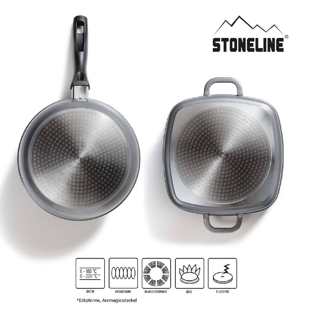 Stoneline Kochgeschirr-Set 13-teilig 18/20/24/28/32 mit Deckeln Neuheiten