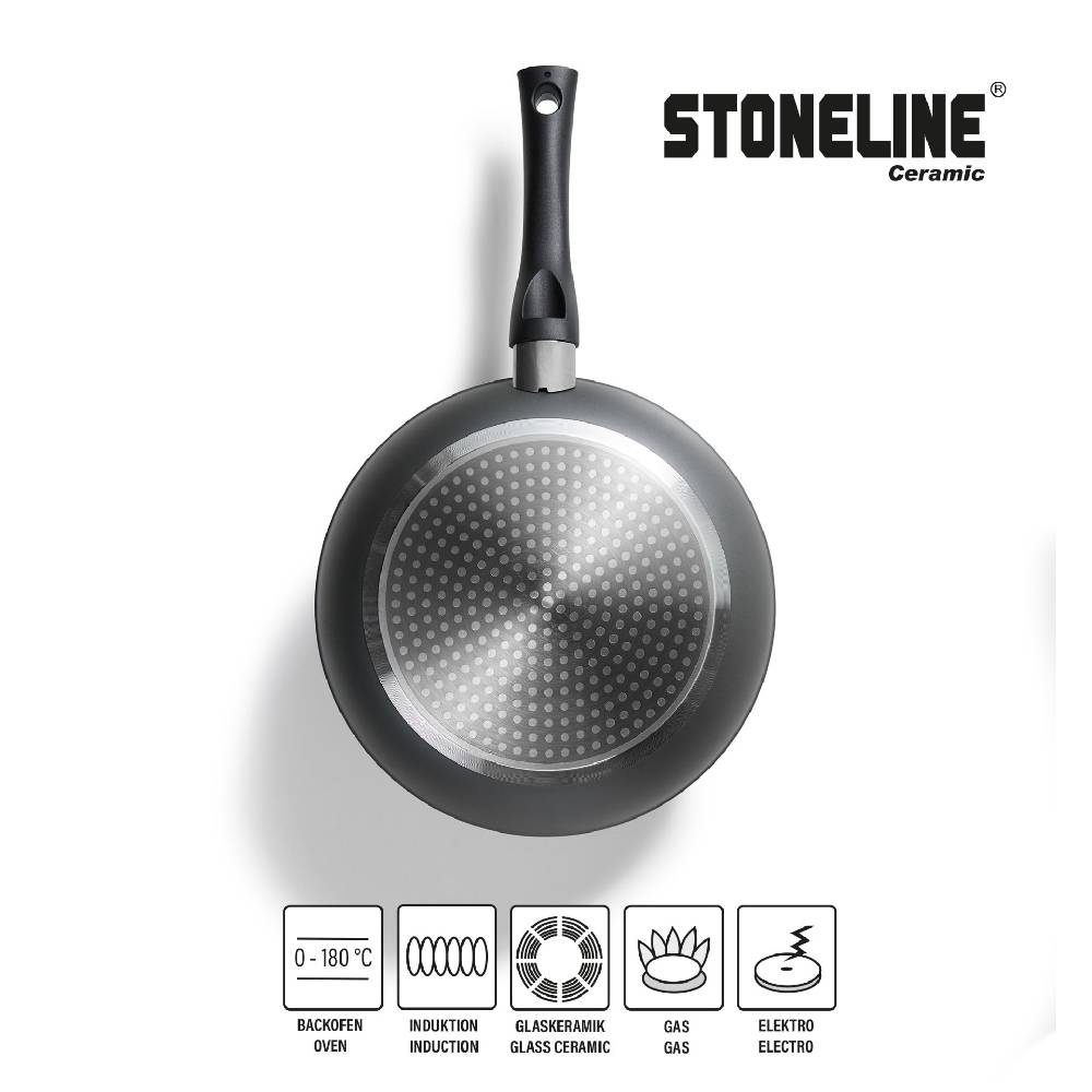 Stoneline Keramik Kochgeschirr-Set 16-teilig 18/20/24/28 mit Deckeln Riesige Ersparnisse