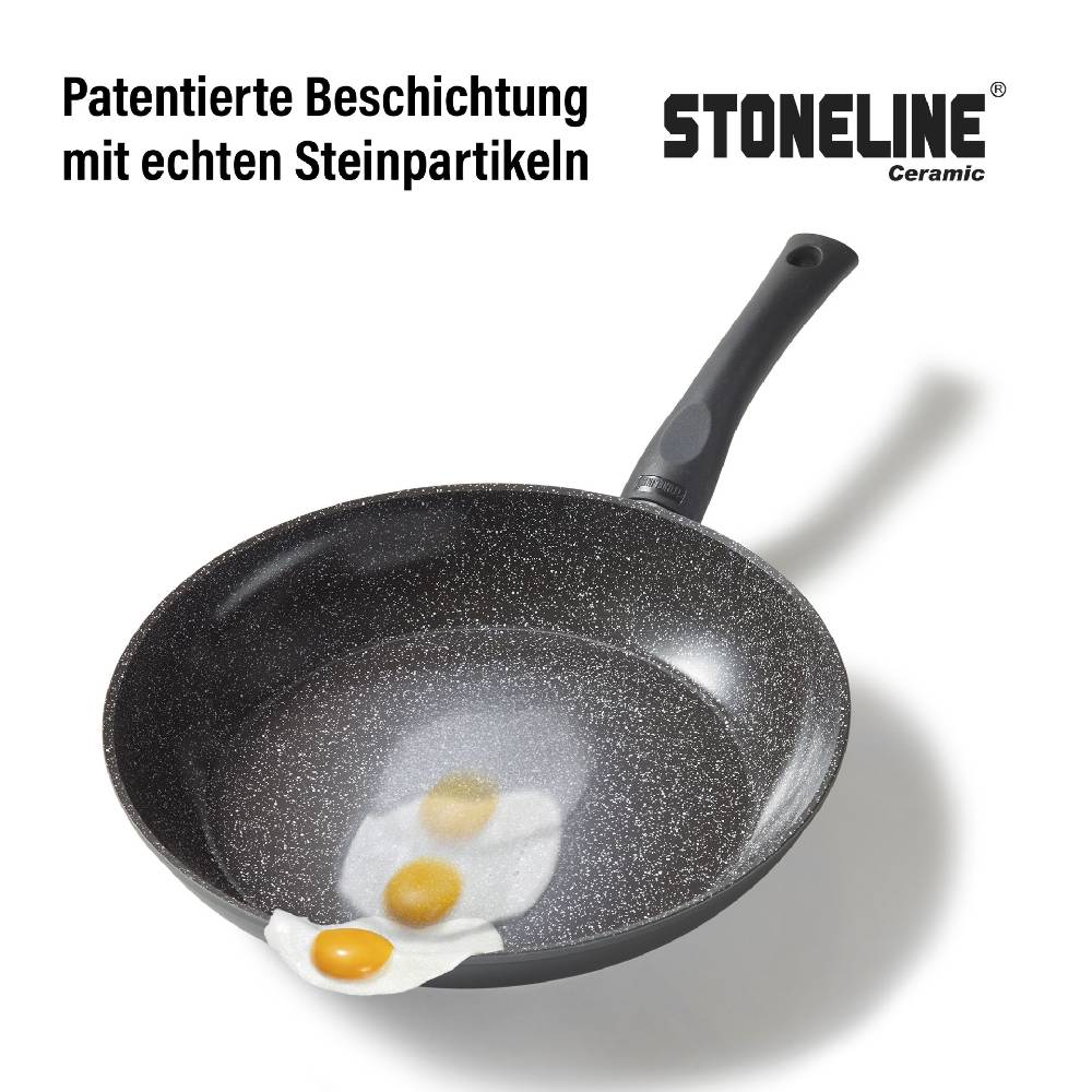 Stoneline Keramik Kochgeschirr-Set 16-teilig 18/20/24/28 mit Deckeln Riesige Ersparnisse