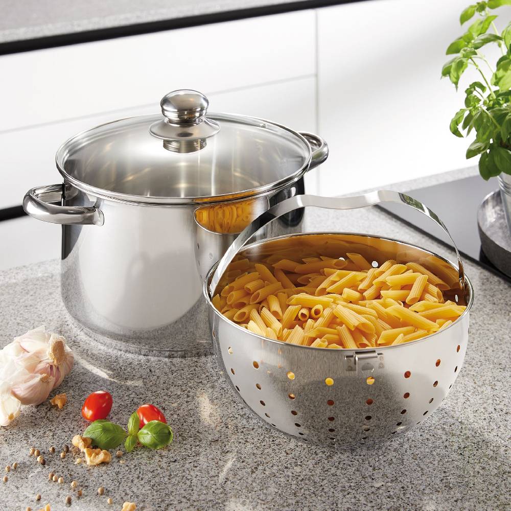 Stoneline Edelstahl Nudeltopf 24 cm mit Deckel Wochenangebot