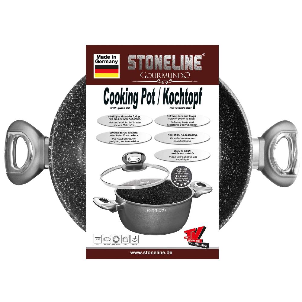 Stoneline Kochtopf 20 cm mit Deckel Neueste Stile