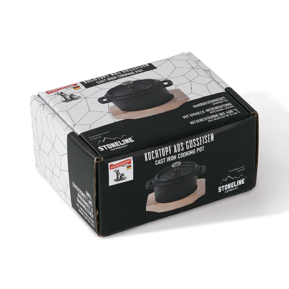 Stoneline Mini Cocotte 9 cm Gusseisen, Kleiner Emaille Topf Bis zu 50% Rabatt