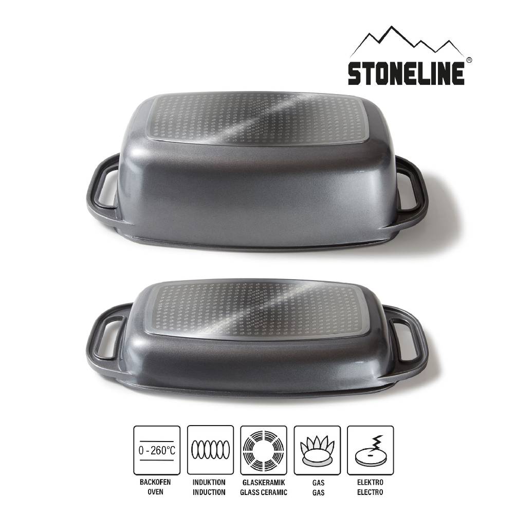 Stoneline Bräter Schmortopf 40x22 cm mit Deckel Vierteljährliche Förderung