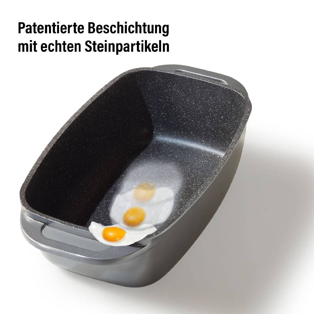 Stoneline Bräter Schmortopf 40x22 cm mit Deckel Vierteljährliche Förderung