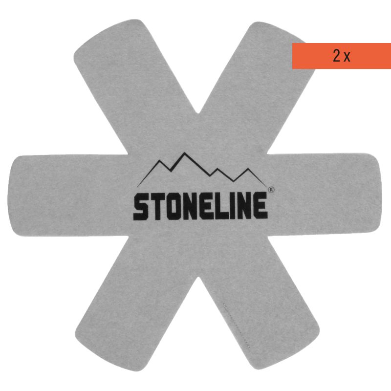 Stoneline Pfannenschutz Set 2-teilig Grau
