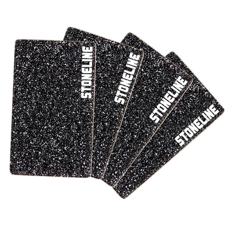 Stoneline Glas Schneidebrett 25x15 cm Set 4-teilig