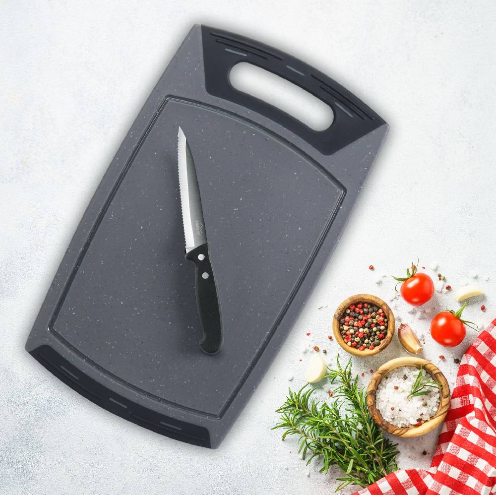Stoneline Schneidebrett 36x22 und Universalmesser Set 2-teilig Fabrik Onlineshop