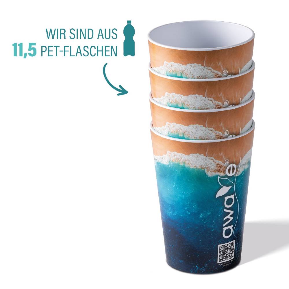 Stoneline Trinkbecher 300 ml rPET Set 4-teilig, mit Eichstrich Online Shopping