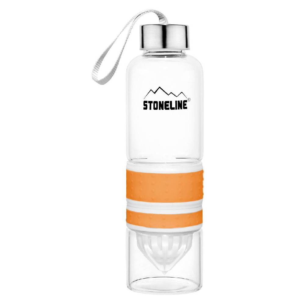 Stoneline Trinkflasche mit Saftpresse 550 ml Orange