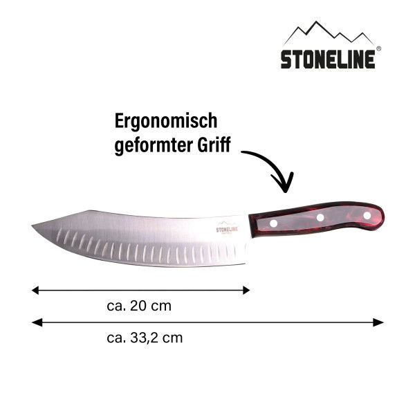 Stoneline Edelstahl Chefmesser 33 cm Vatertagsangebot