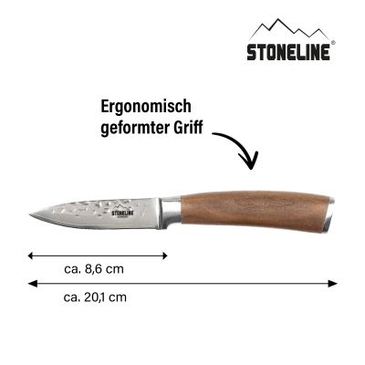 Stoneline Schälmesser 20 cm Damast - Hammerschlag Heißer Verkauf