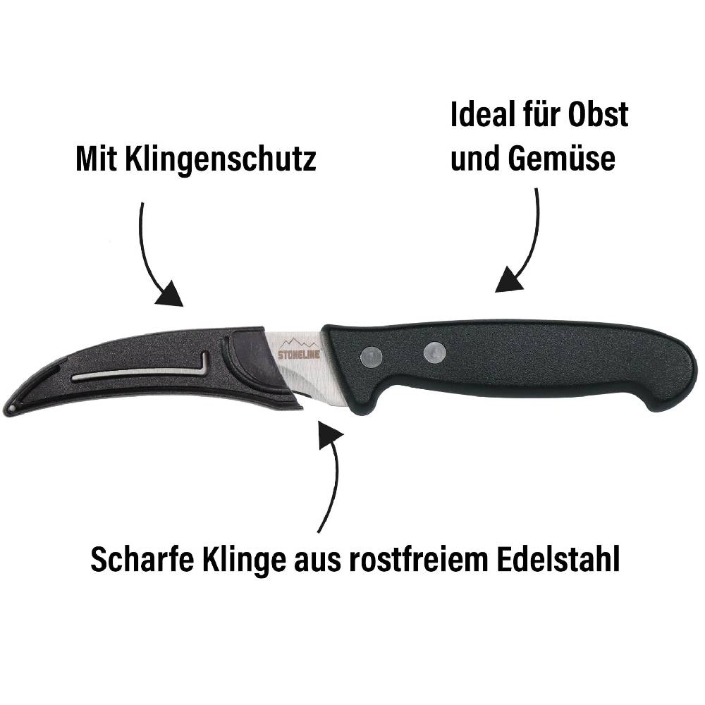 Stoneline Edelstahl Gemüsemesser 18,5 cm Zeitlich begrenztes Angebot