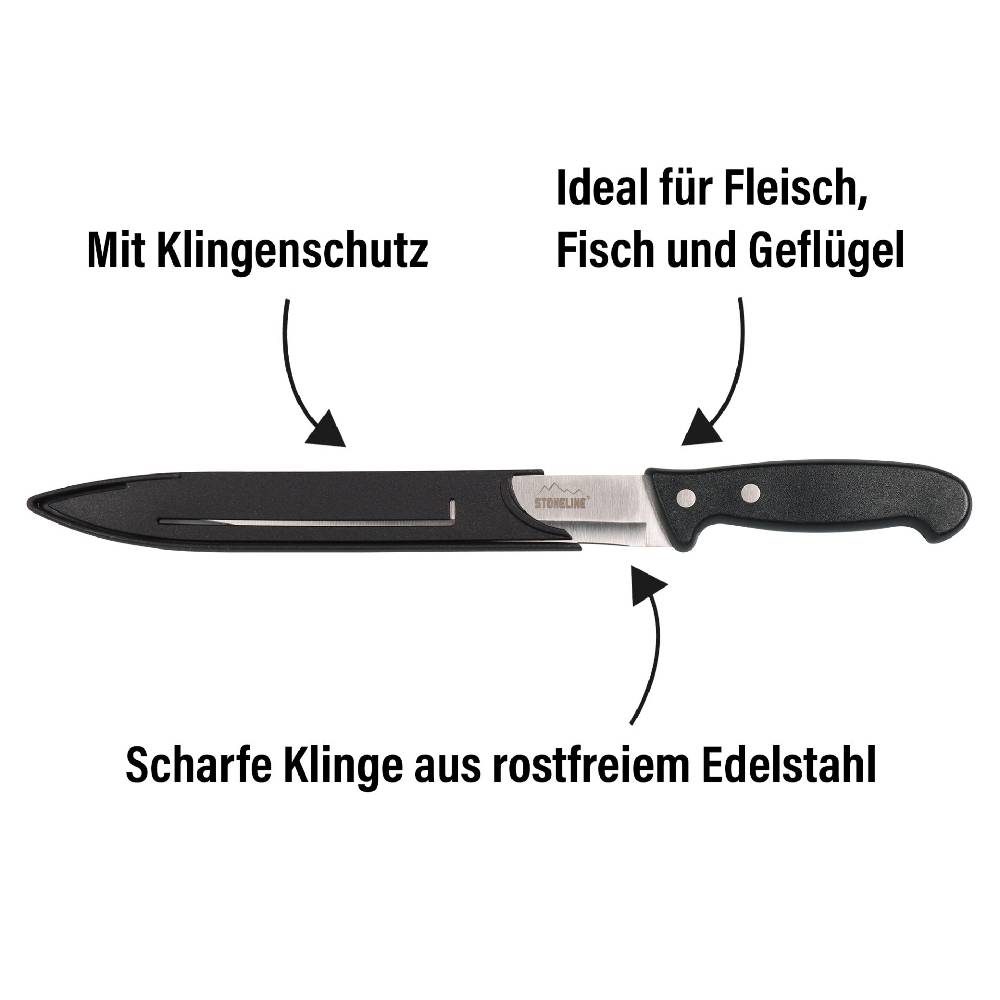 Stoneline Edelstahl Fleischermesser 31,5 cm Neuheiten