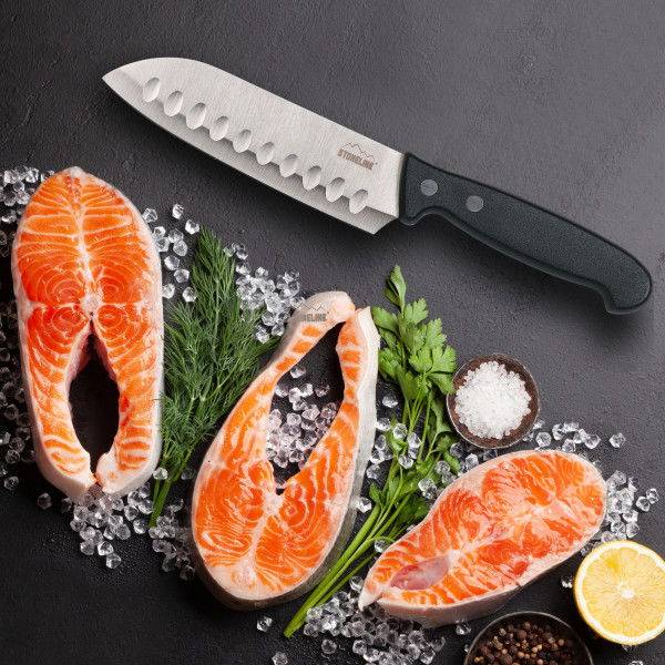 Stoneline Edelstahl Santokumesser 22,5 cm Saisonale Angebote