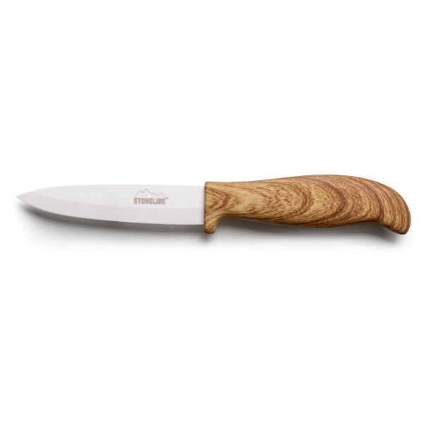 Stoneline Keramik Universalmesser 21 cm Holzoptik