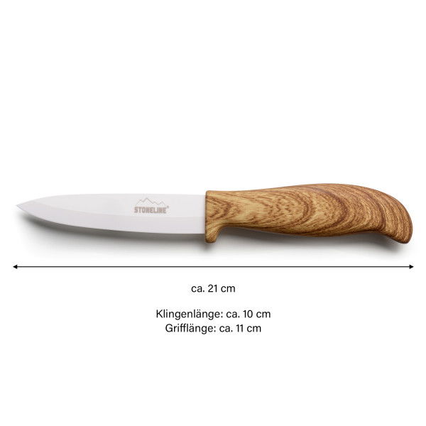 Stoneline Keramik Universalmesser 21 cm Holzoptik Sonderangebote