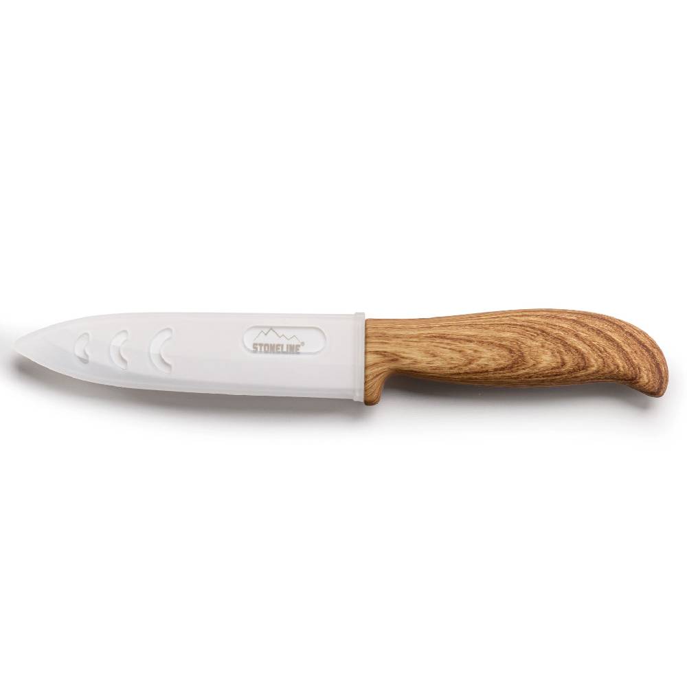 Stoneline Keramik Messer-Set 4-teilig Holzoptik Riesige Ersparnisse