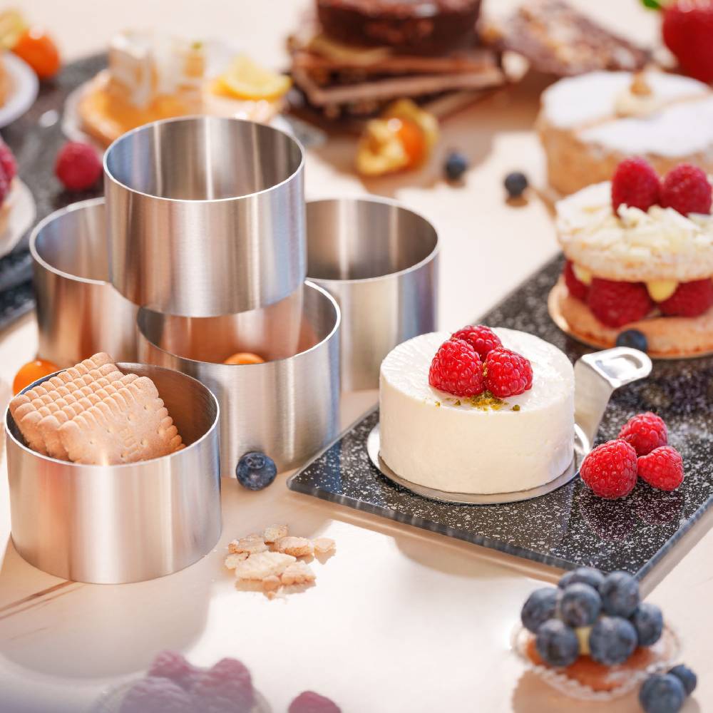 Stoneline Dessertringe Speiseringe Rund Set 8-teilig Edelstahl Letzte 3 Tage