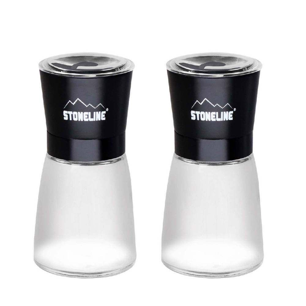 Stoneline Gewürzmühlen Set 2-teilig Schwarz