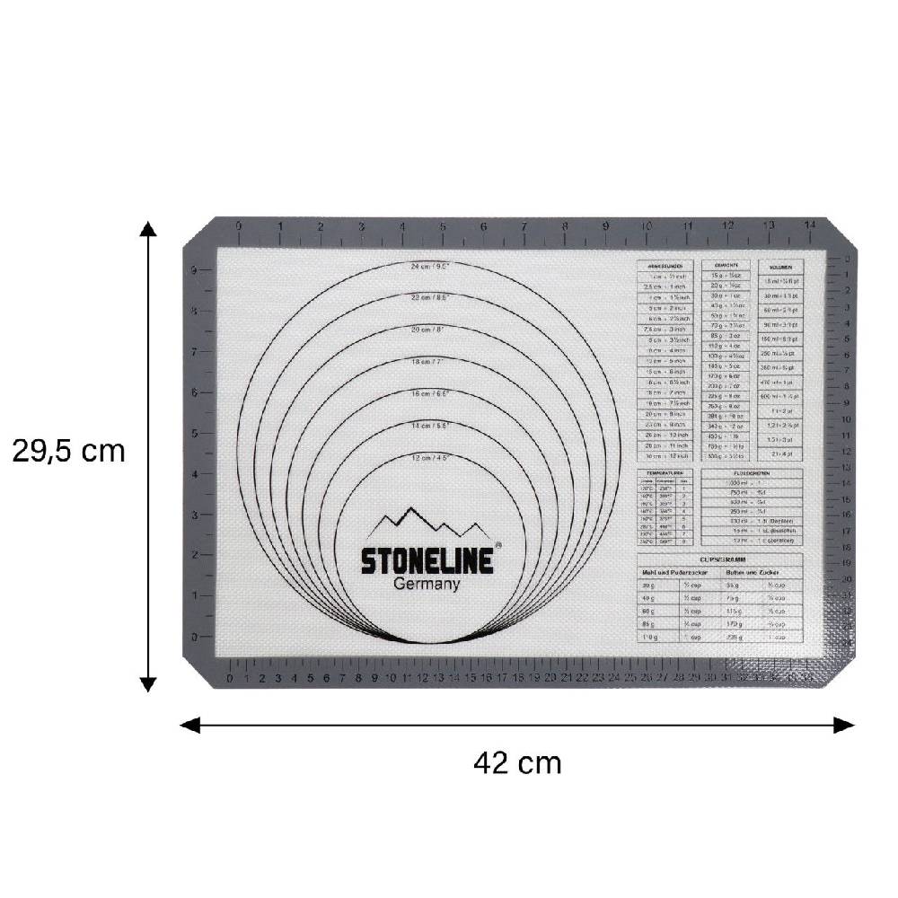 Stoneline Silikon Backmatte 42x29,5 cm Letzter Tag
