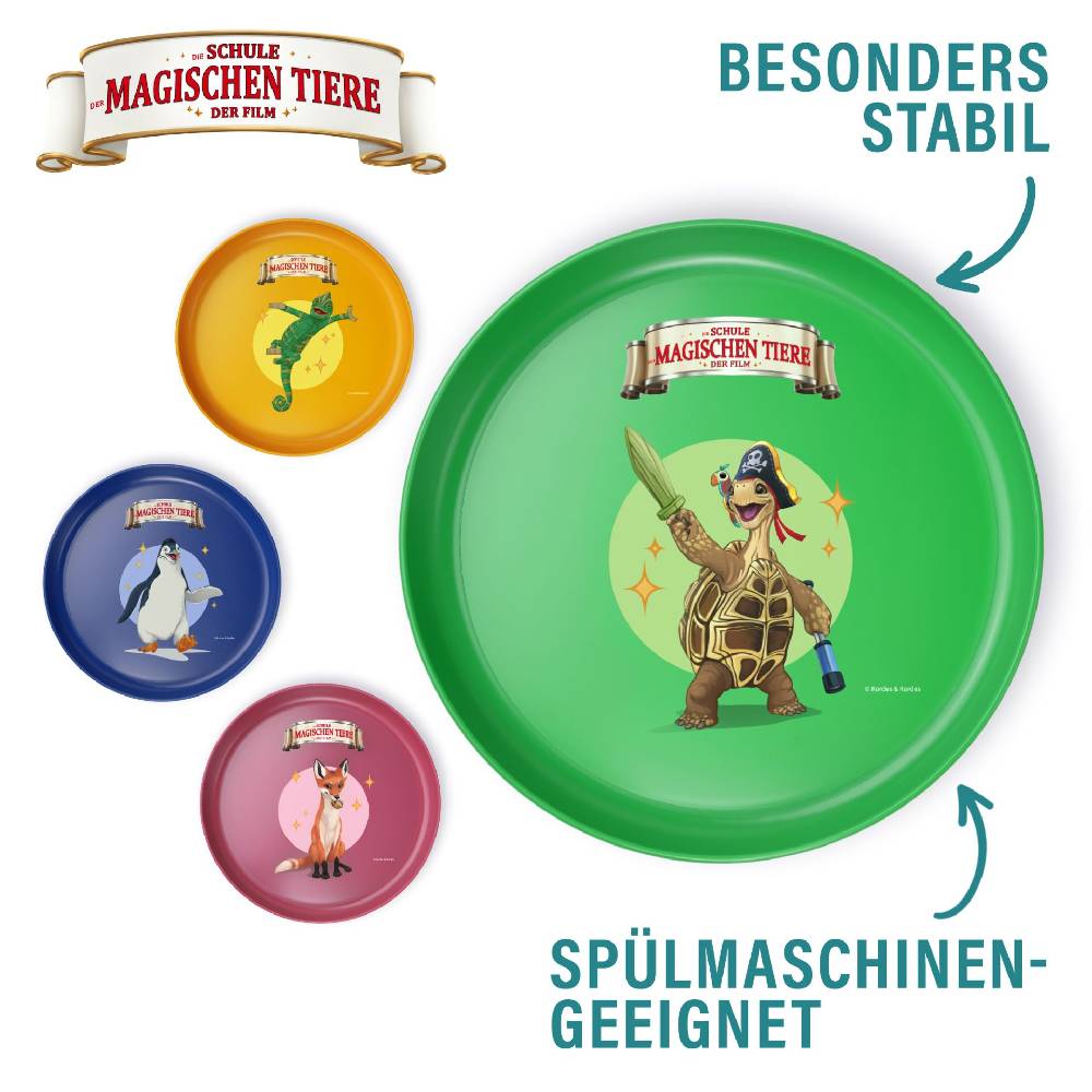Stoneline Die Schule der Magischen Tiere Kindergeschirr Teller Set 4-teilig rPET Riesige Rabatte