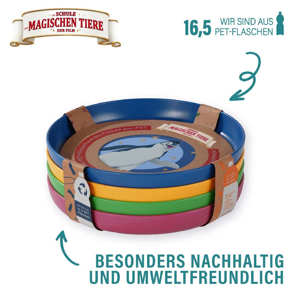 Stoneline Die Schule der Magischen Tiere Kindergeschirr Teller Set 4-teilig rPET Riesige Rabatte