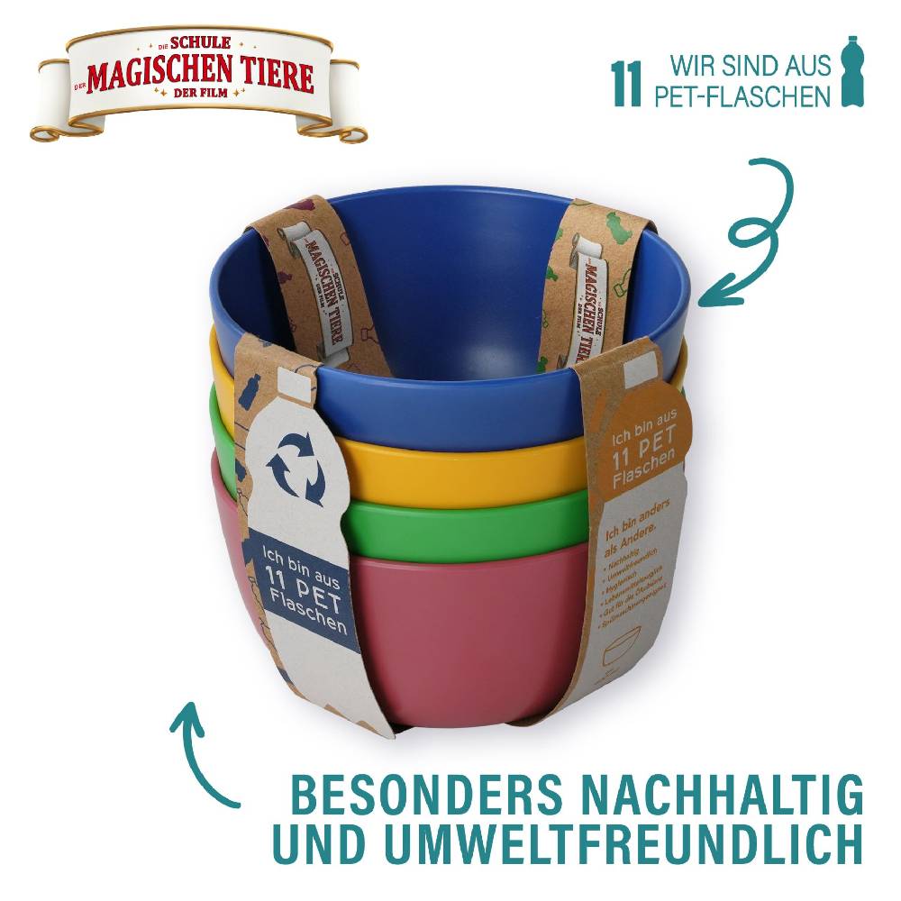 Stoneline Die Schule der Magischen Tiere Kindergeschirr Schüssel Set 4-teilig rPET 50% Rabatt mit kostenlosem Versand
