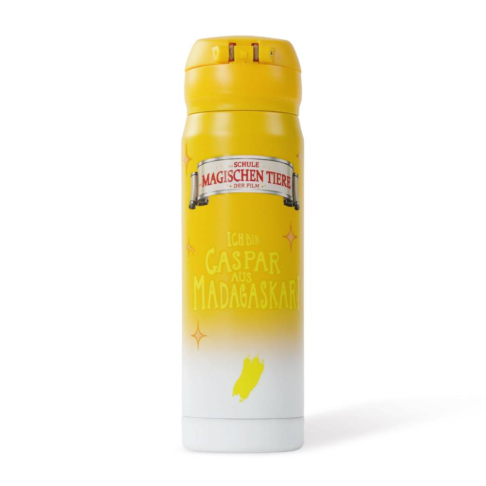 Stoneline Die Schule der Magischen Tiere Trinkflasche 380 ml Edelstahl Gelb, Caspar Fabrikladen