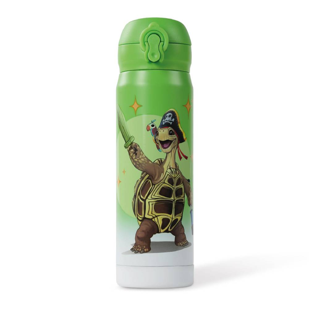 Stoneline Die Schule der Magischen Tiere Trinkflasche 380 ml Edelstahl Grün, Henrietta