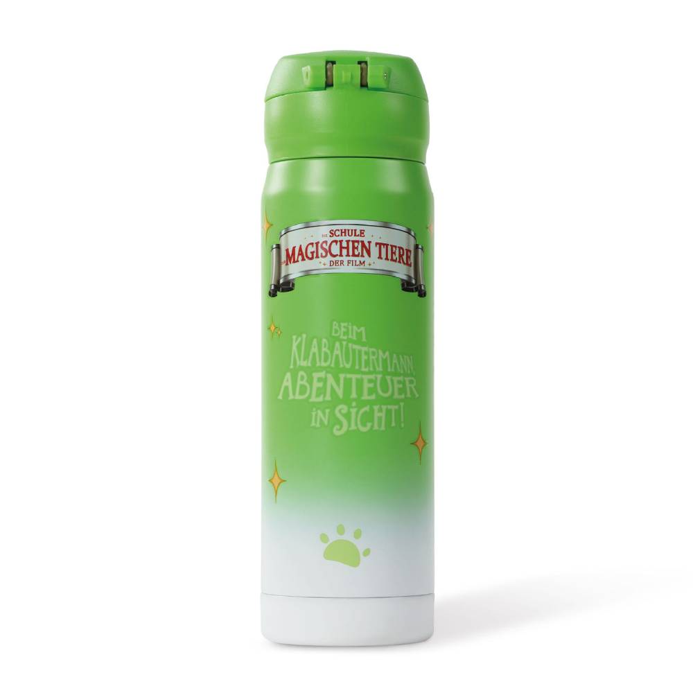 Stoneline Die Schule der Magischen Tiere Trinkflasche 380 ml Edelstahl Grün, Henrietta Begrenzt auf 3 Tage