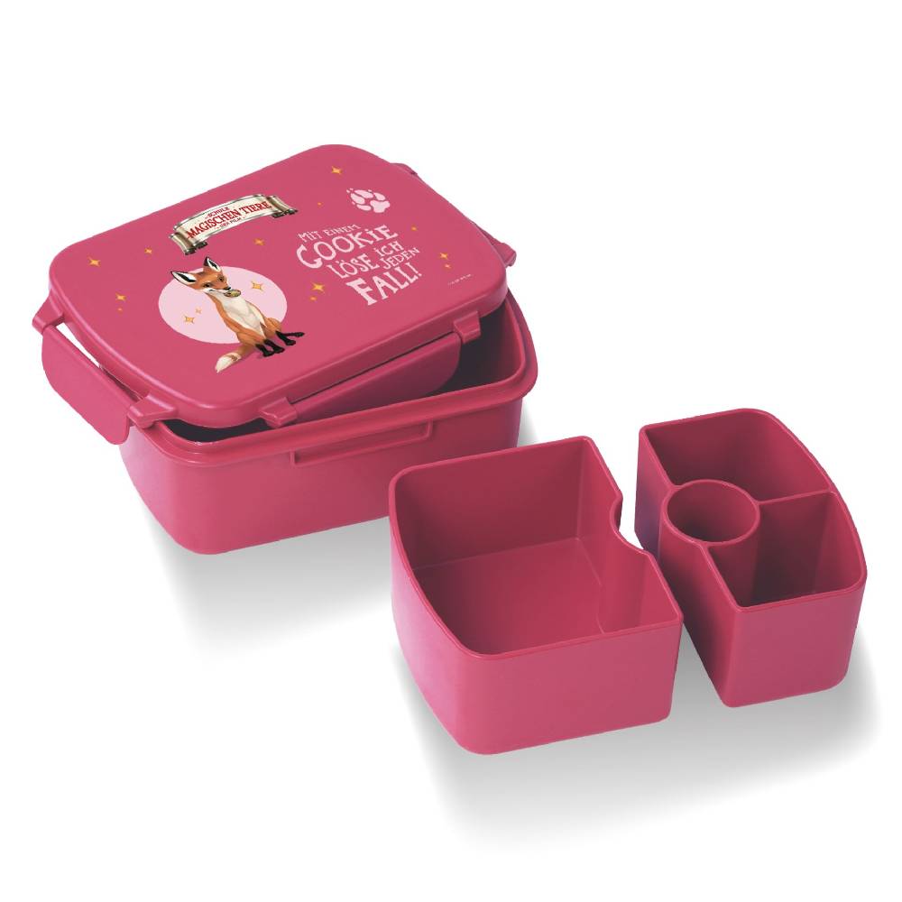 Stoneline Die Schule der Magischen Tiere Brotdose rPET Beerenrot, Rabbat