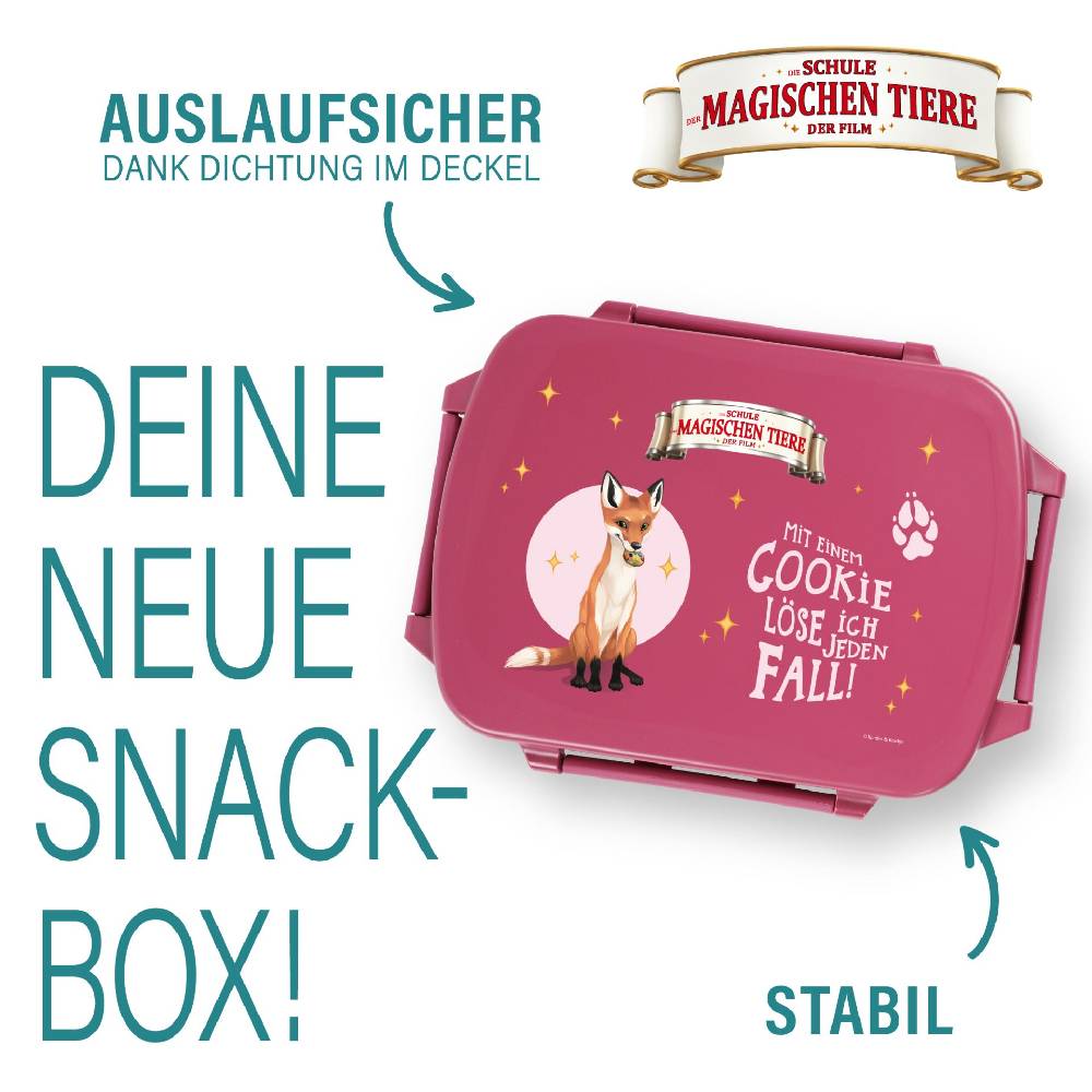 Stoneline Die Schule der Magischen Tiere Brotdose rPET Beerenrot, Rabbat Speichern exportieren