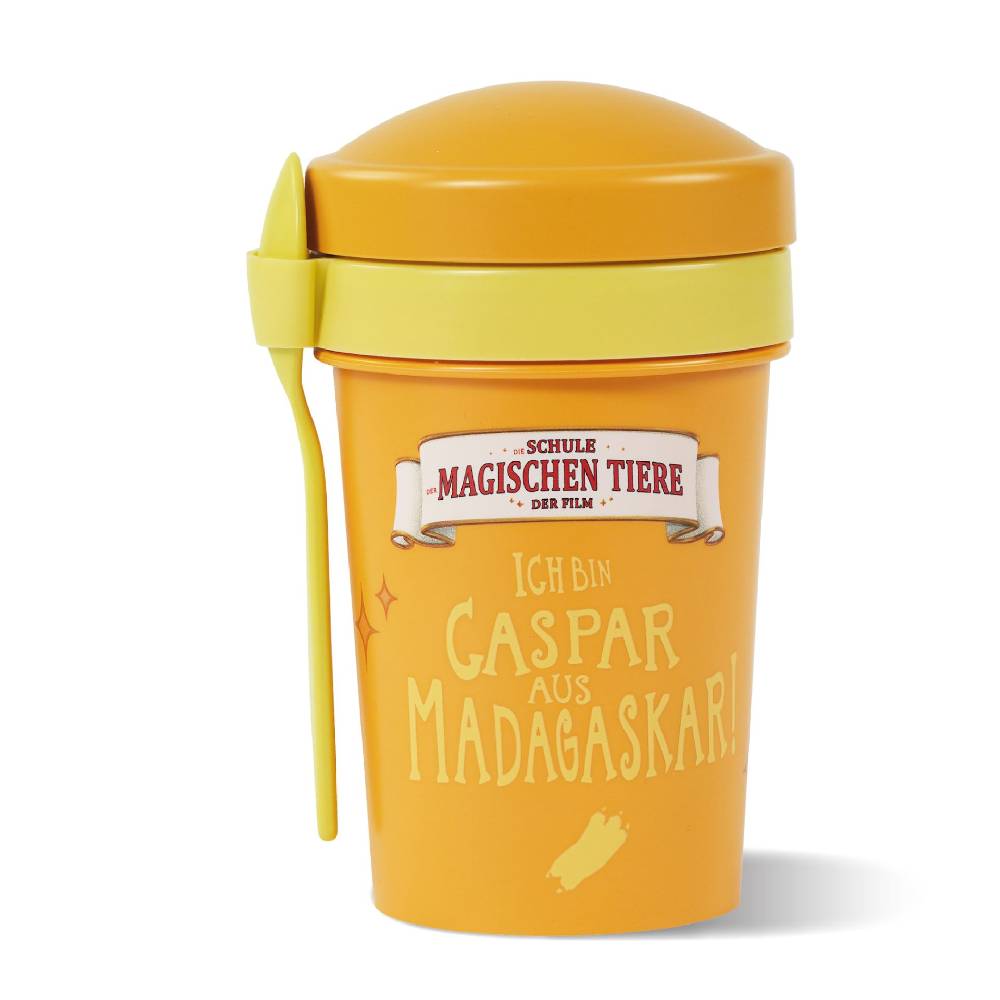 Stoneline Die Schule der Magischen Tiere Müslibecher To Go 540 ml rPET Gelb, Caspar Online