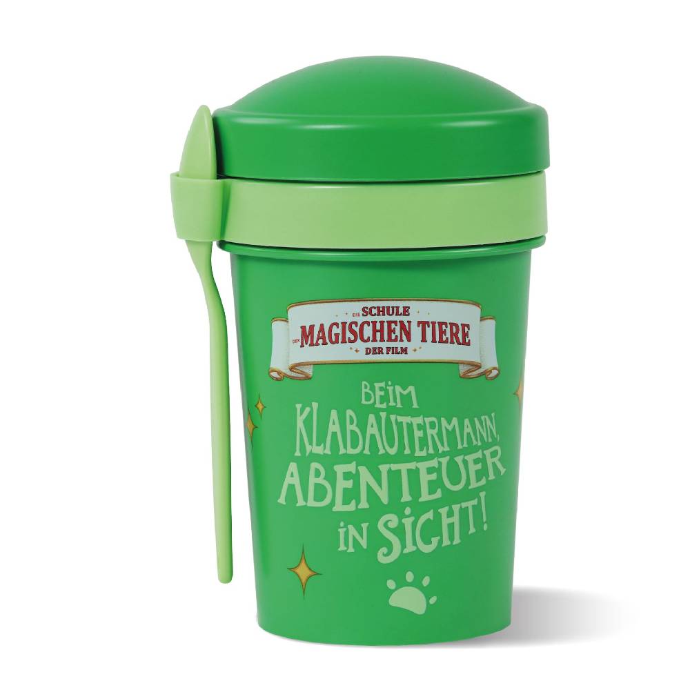 Stoneline Die Schule der Magischen Tiere Müslibecher To Go 540 ml rPET Grün, Henrietta Outlet