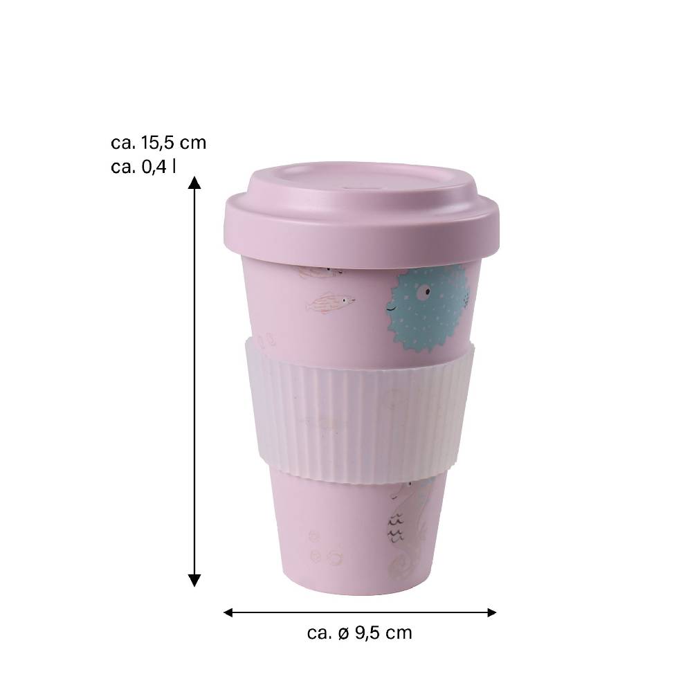 Stoneline Kaffeebecher To Go 400 ml rPET Rosa Angebote
