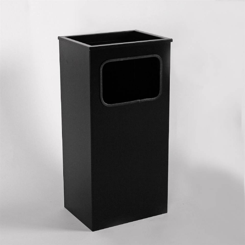 Szagato Aschenbecher mit Mülleimer Classic 62x30x23cm 12 ltr Schwarz inkl. Inneneimer SZAGATO Standascher Aschenbecher Abfalleimer Mülleimer mit Aschenbecher
