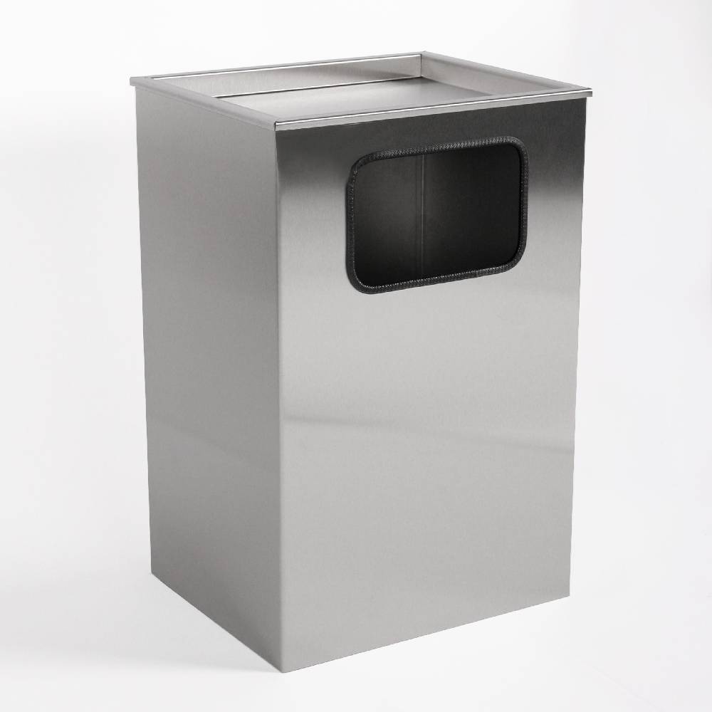 Szagato Aschenbecher mit Mülleimer Classic 62x40x33cm 28 ltr Edelstahl inkl. Inneneimer SZAGATO Standascher Abfalleimer Mülleimer Aschenbecher Abfallsammler
